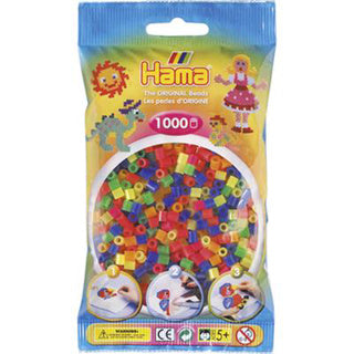 HAMA Iron Beads Couleurs de néon mélange 1000 pièces