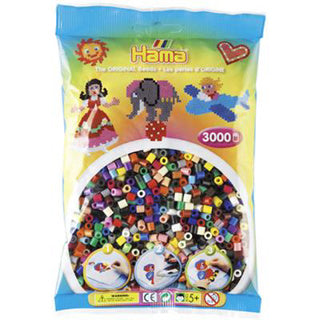 Perles à repasser Hama 3000 pièces couleurs assorties