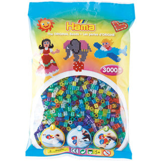Perles thermocollantes Hama midi - mélange de paillettes (201-54), 3000 pcs.
