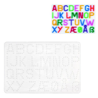 Plaque de base de perles thermocollantes Hama lettres blanches