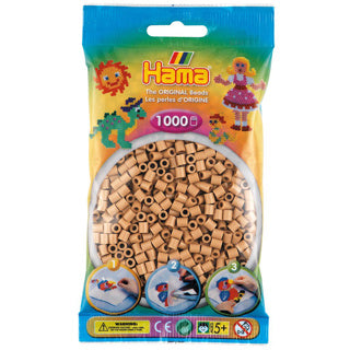 Perles à repasser Hama, 1000 pièces, marron clair