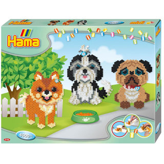 HAMA STRING BEAD SET - Dogs, 4000st.