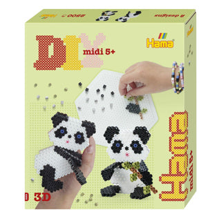 Sans marque sans marque hama - set de perles thermocollantes - panda 3D - 2500 pièces