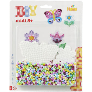 Hama midi set de perles thermocollantes papillon, 1100 pcs.