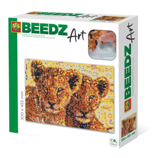 Ses creative beedz art perles thermocollantes lionceaux 30x45,5 cm 7000 pièces