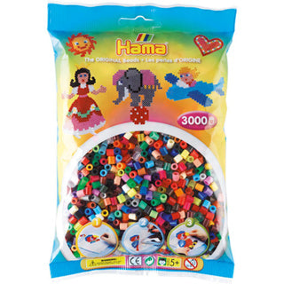 Perles à repasser Hama 3000 pièces couleurs mélangées | 5 pièces