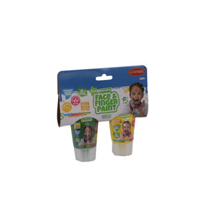 Peinture naturelle au doigt pour le visage 2 pack assortis | 4 pièces