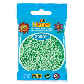 Hama mini perles thermocollantes 2000 pièces menthe pastel | 10 pièces