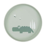 Assiette enfant Done by Deer croco vert