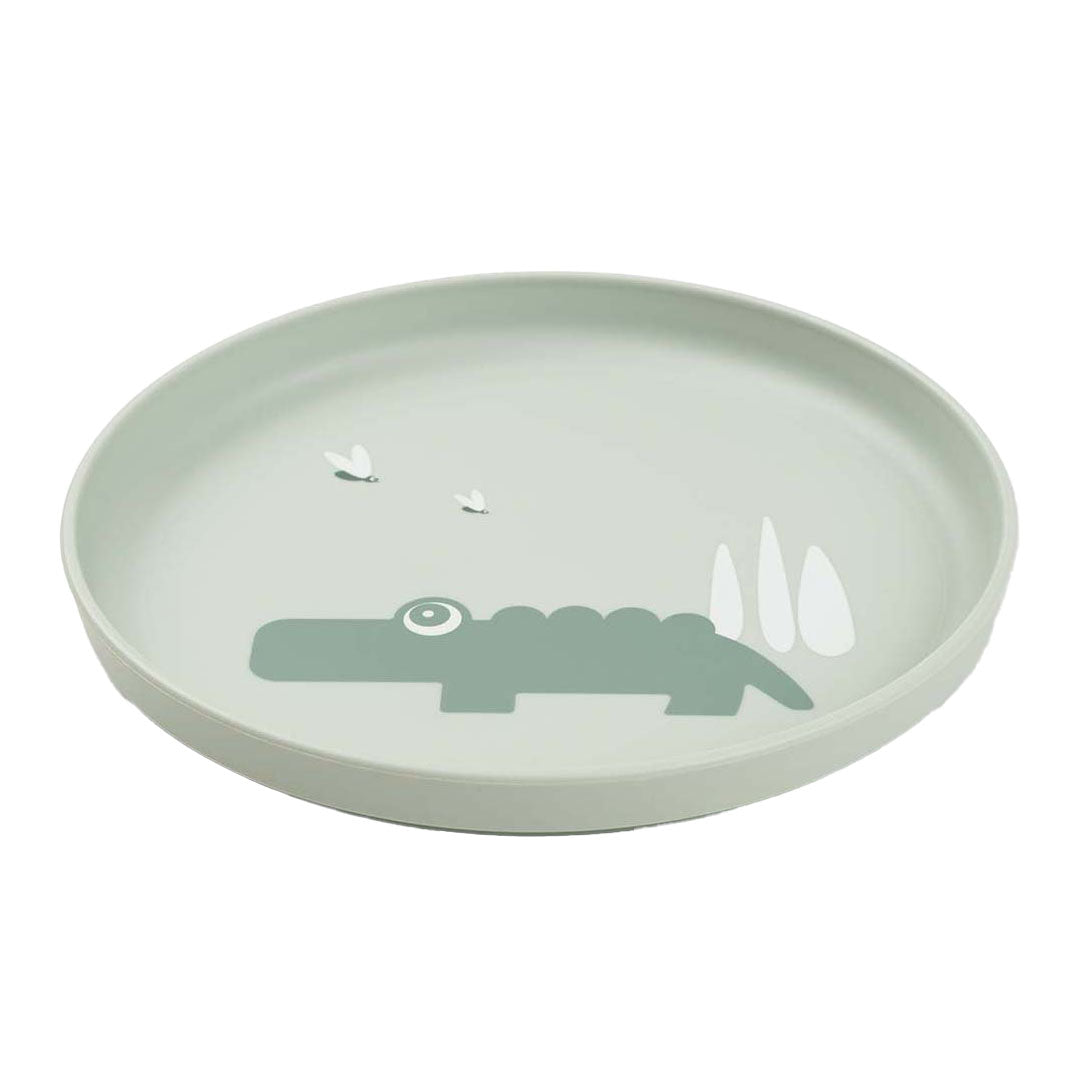 Assiette enfant Done by Deer croco vert