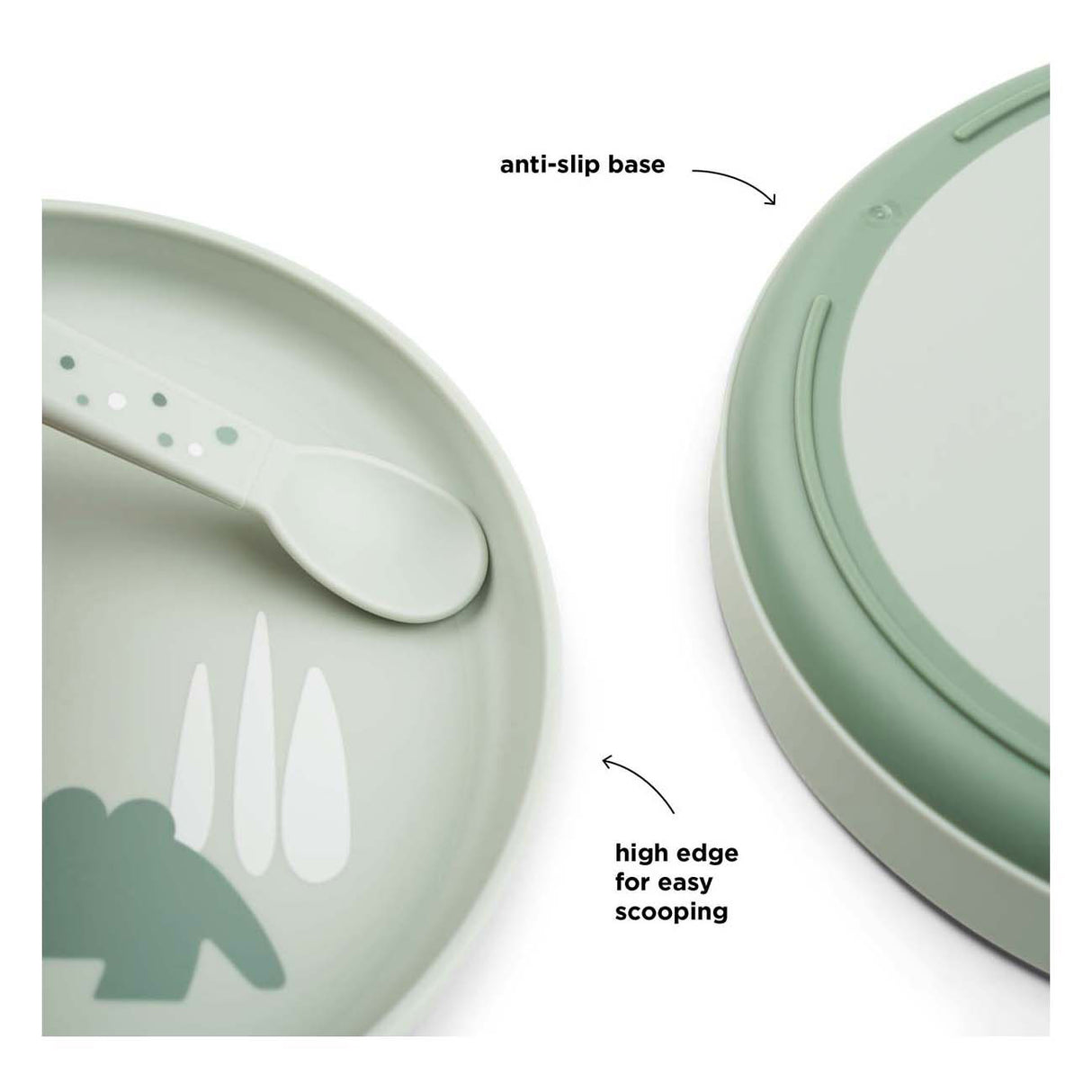 Assiette enfant Done by Deer croco vert