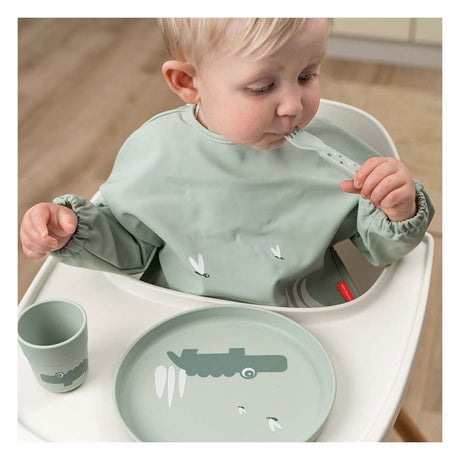 Assiette enfant Done by Deer croco vert