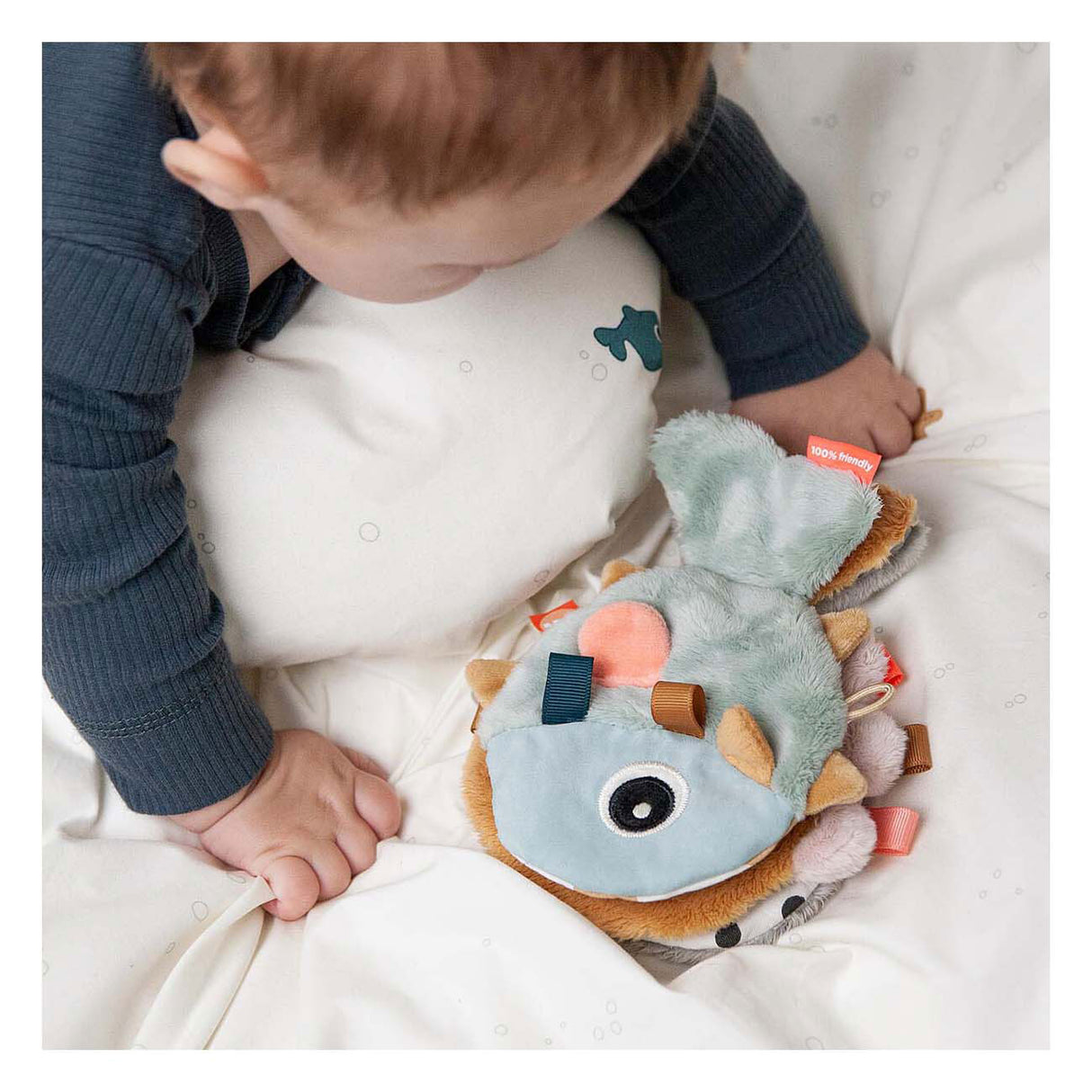Réalisé par des cerfs, livre sensoriel pour bébé, amis de la mer