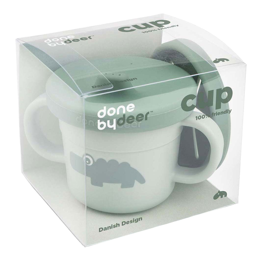 Done by deer snack bec verseur croco vert, 215ml