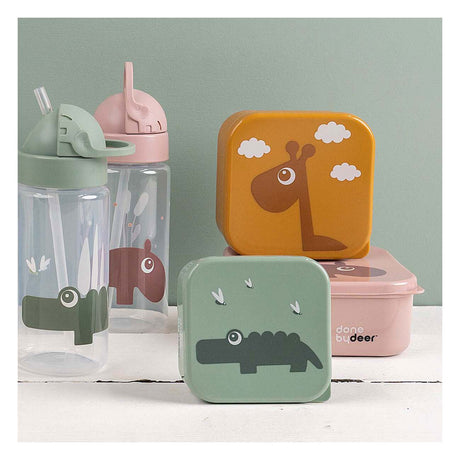 Done by deer tasse en paille croco vert, 350ml