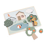 Puzzle en couches de bois Done by Deer, 10 pcs.
