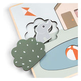 Puzzle en couches de bois Done by Deer, 10 pcs.
