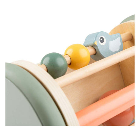 Miroir roulant en bois fait par cerf birdee