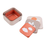 Boîte à collation Done by Deer Happy Clouds rose, 3 pcs.