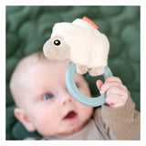 Hochet sensoriel Done by cerf avec anneau de dentition mouton