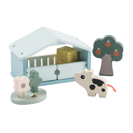 Fait par des cerfs, petite ferme, ensemble de jeu en bois, dotti
