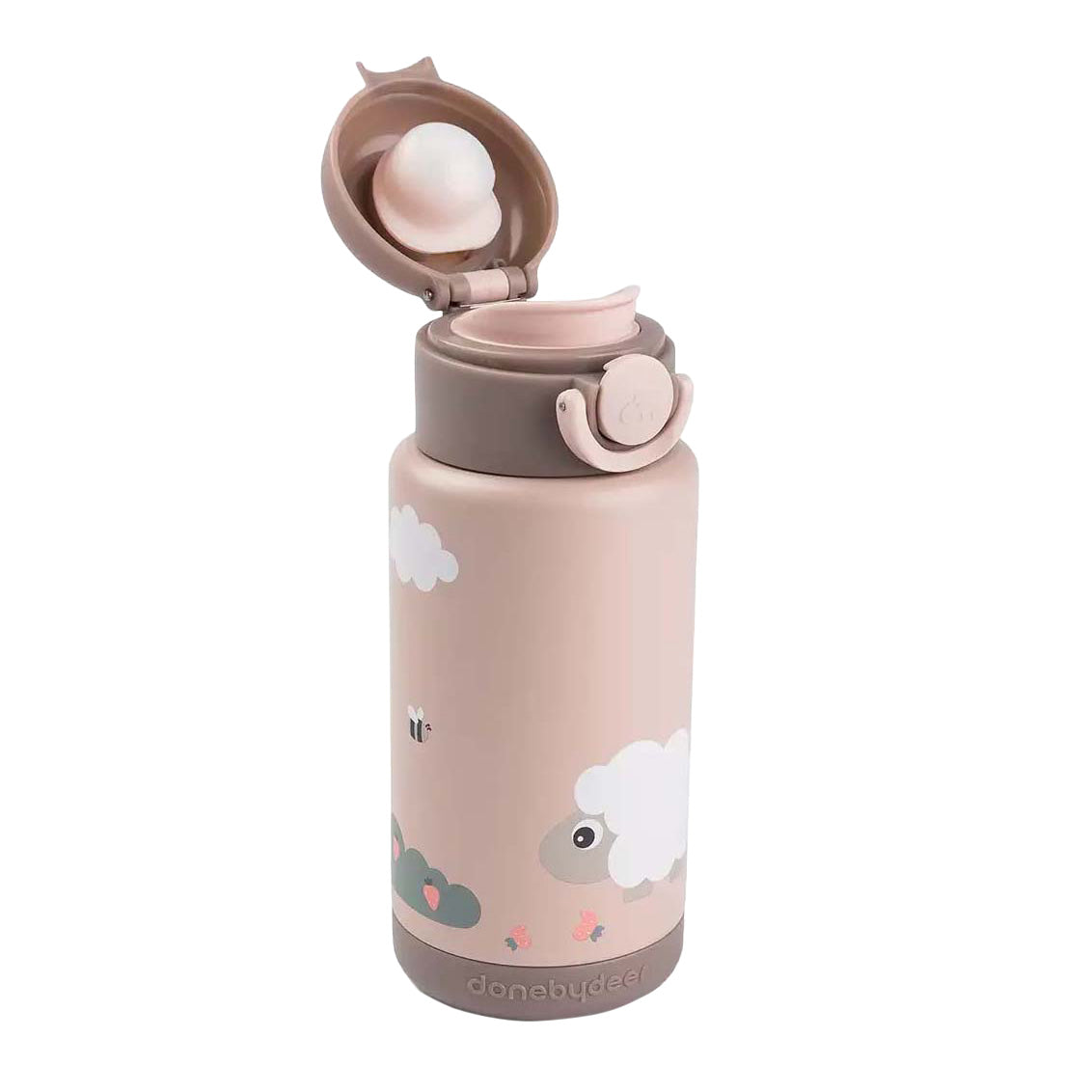 Bouteille isotherme Done by Deer Tiny Farm - rose