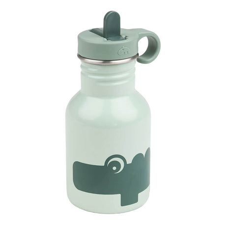Done by deer metalen drinkfles croco groen - 350 ml