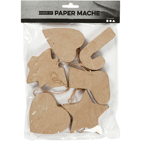 Cintres de Noël Creativ company, h: 7+8 cm, 6 pièces, 1 boîte