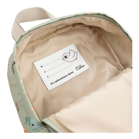 Done by deer kleine rugzak tiny trails groen - 4 l