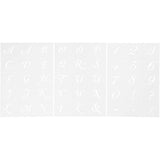 Modèle de lettres et de chiffres de la société Creativ