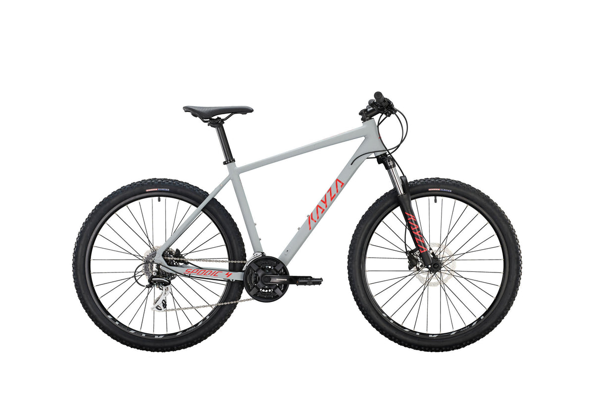 Kayza vtt semi-rigide spodique 4 mod. 22 vélos spod.4 27,5 46 dur. 24sp gris rouge