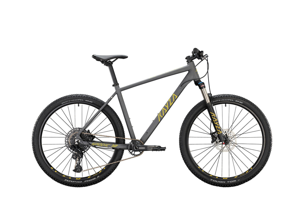 Kayza vtt semi-rigide spodique 10 mod. 22 vélo spo.10 27,5 46 hardtail 12sp gris or