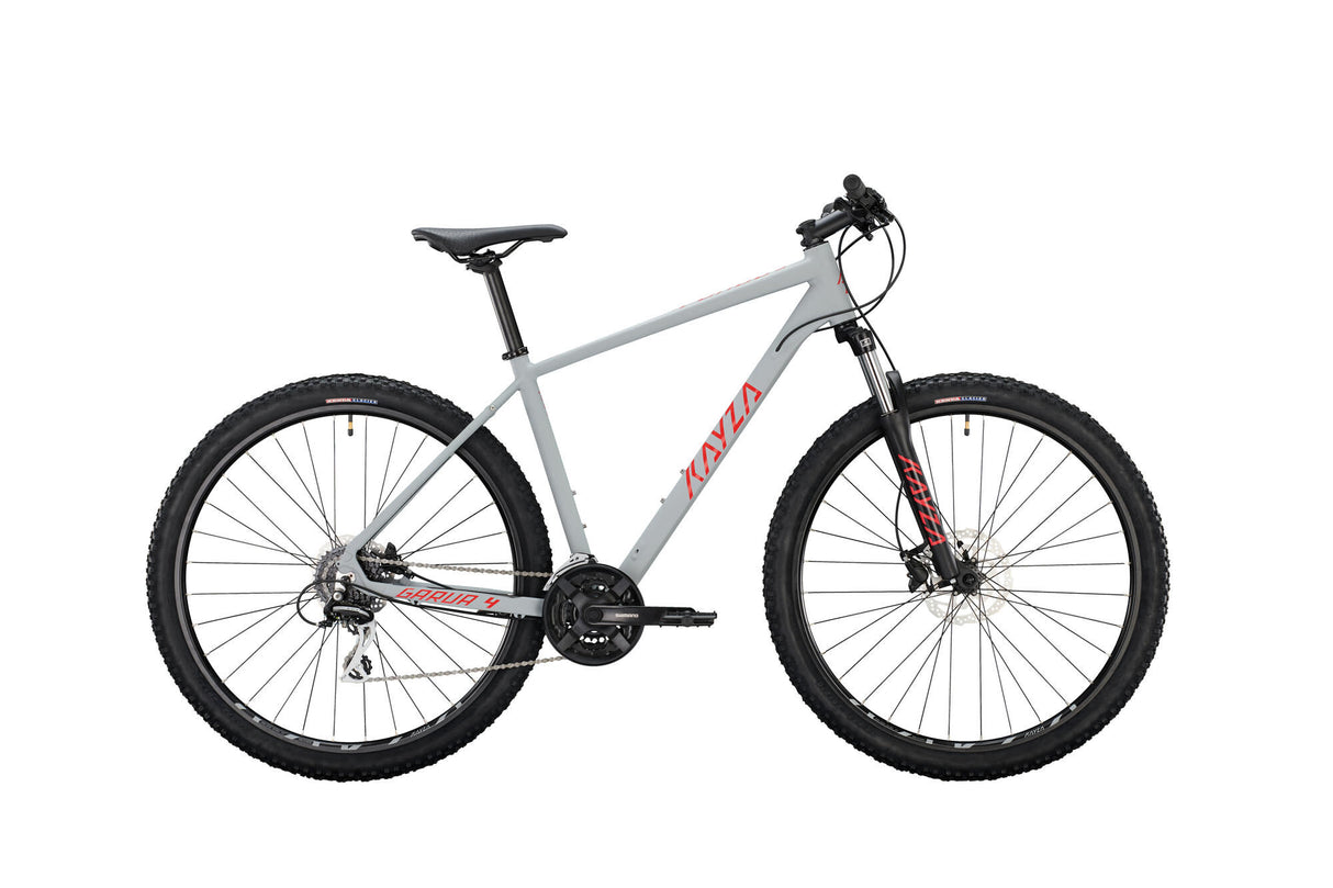 Kayza vtt semi-rigide garua 4 mod. 22 vélo garua 4 29 46 hardtail 24sp gris rouge
