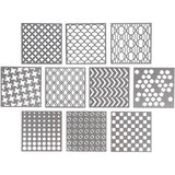Gabarit d'entreprise Creativ, format 15x15 cm, épaisseur 0,31 mm, 10 feuilles 1 boîte