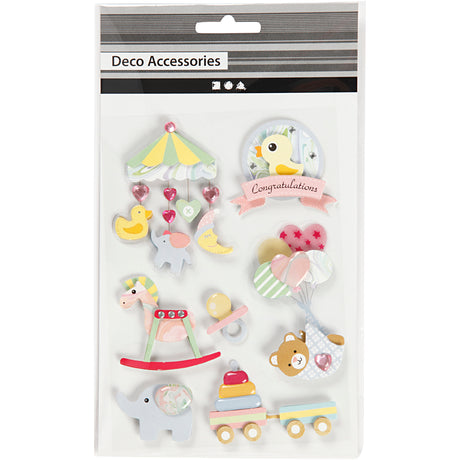 Société créative https: www.ccobby.nl 3d-stickers-baby-h-25-70-mm-b-20-55-mm-thickness-7-mm-8-piece-1-box