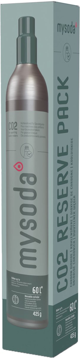 Cylindre bio-co2 Mysoda - 60 l - convient à presque tous les appareils à eau gazeuse
