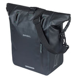 Basil sac de vélo simple rivo m bâche mik 12-15l 14 x 25 x 38 cm - noir