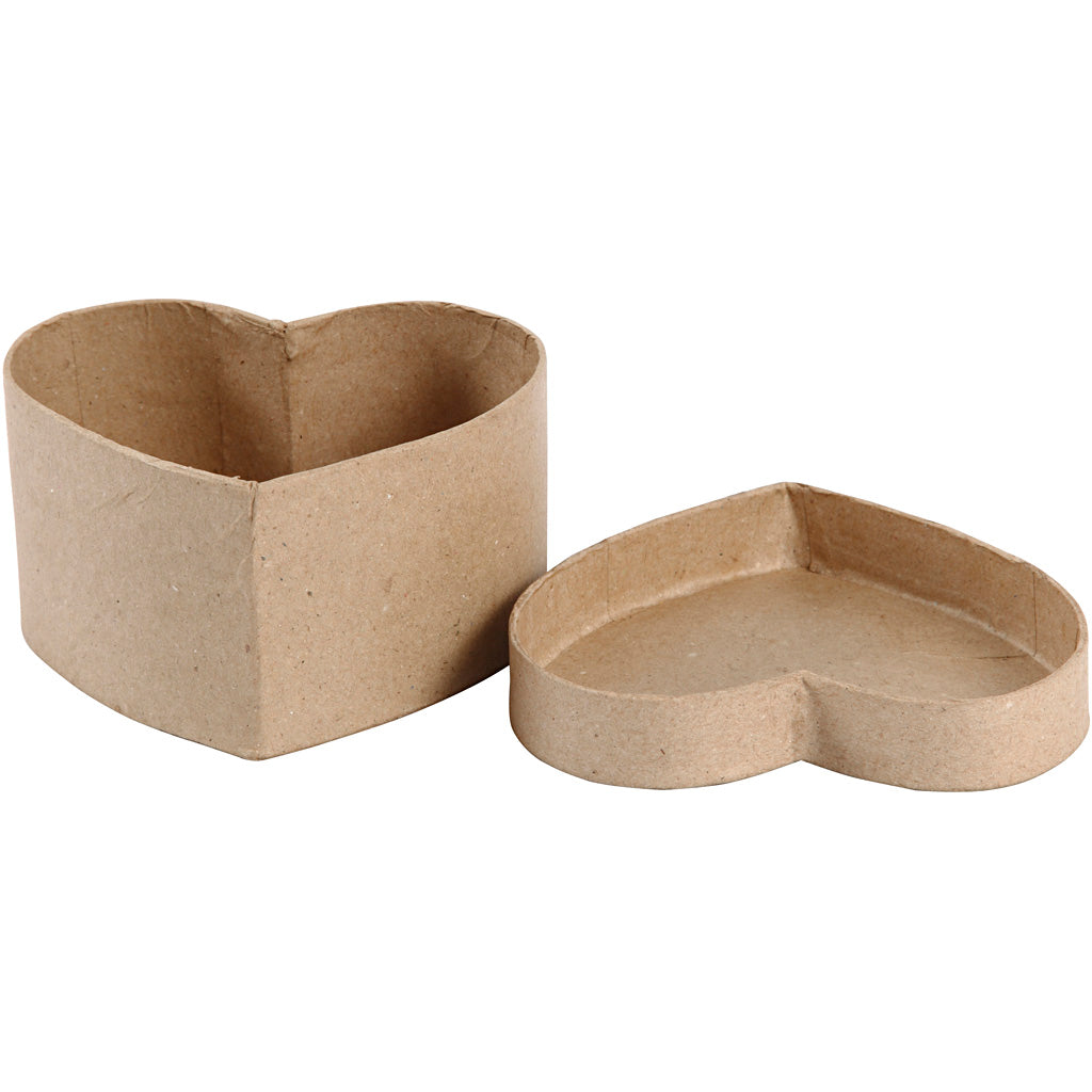 Boîte en forme de coeur Creativ company, h : 6 cm, dimensions 11,5x11,5 cm, 1 pièce