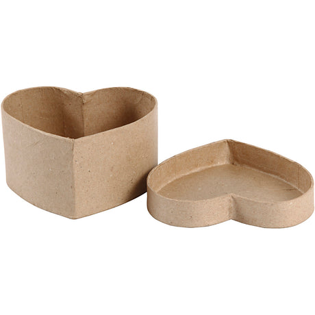 Boîte en forme de coeur Creativ company, h : 6 cm, dimensions 11,5x11,5 cm, 1 pièce