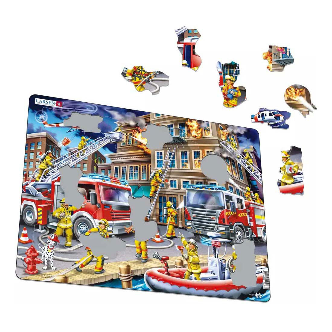 Selecta Larsen puzzle les pompiers, 45 pcs.
