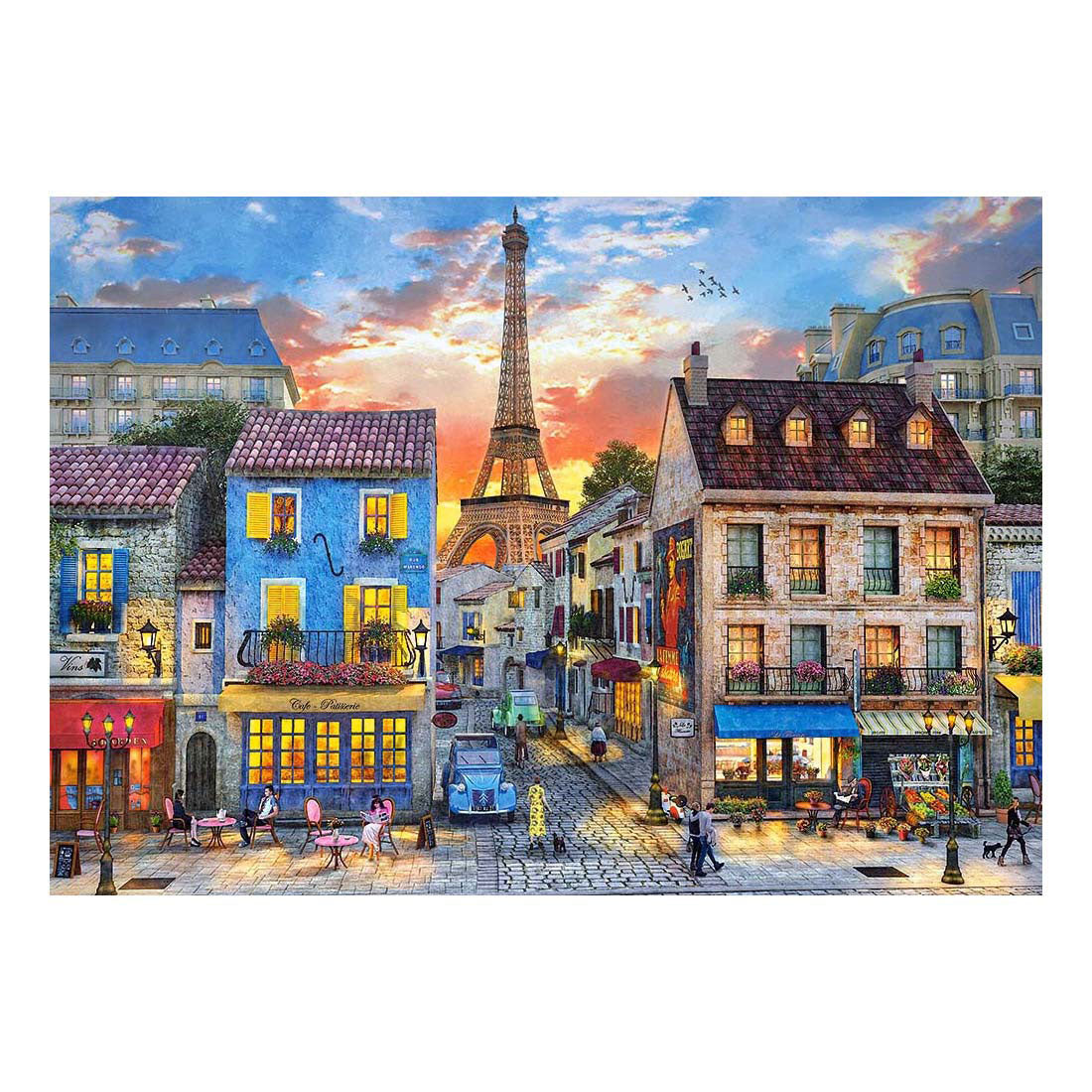 Selecta castorland puzzle rues de paris, 500 pcs.
