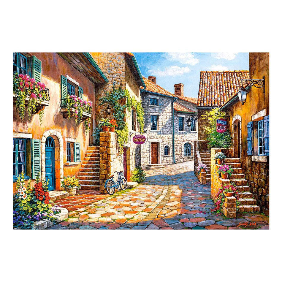 Selecta castorland puzzle rue de village, 1000 pcs.