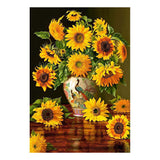 Selecta Castorland Puzzle Tournesols dans un vase paon, 1000 pcs.