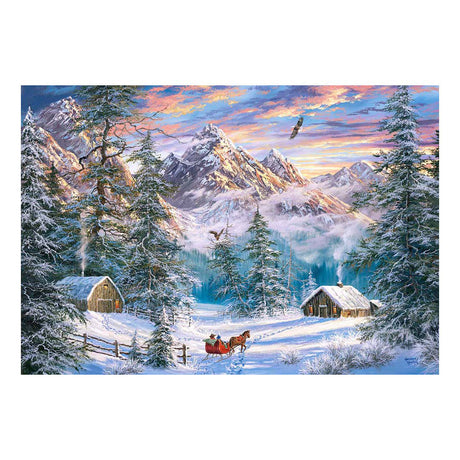Selecta castorland puzzle montagne noël, 1000 pcs.