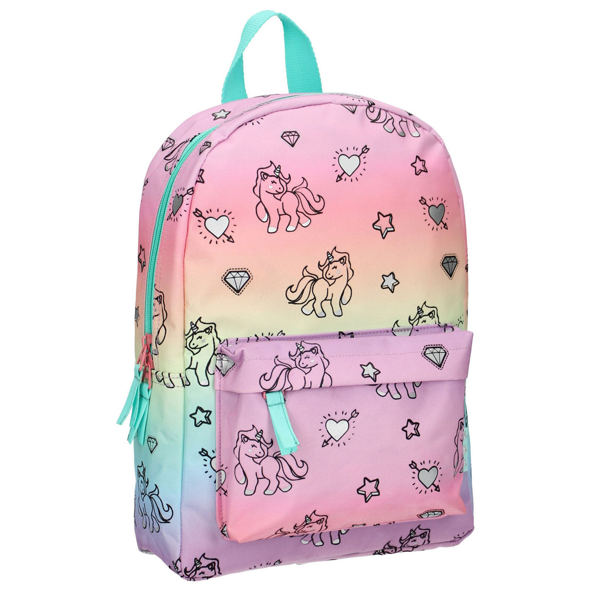 Sac à dos Milky Kiss arc-en-ciel et licornes