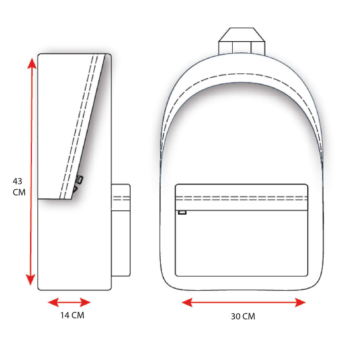 Mochila de vadobag skooter el escuadrón loco gris