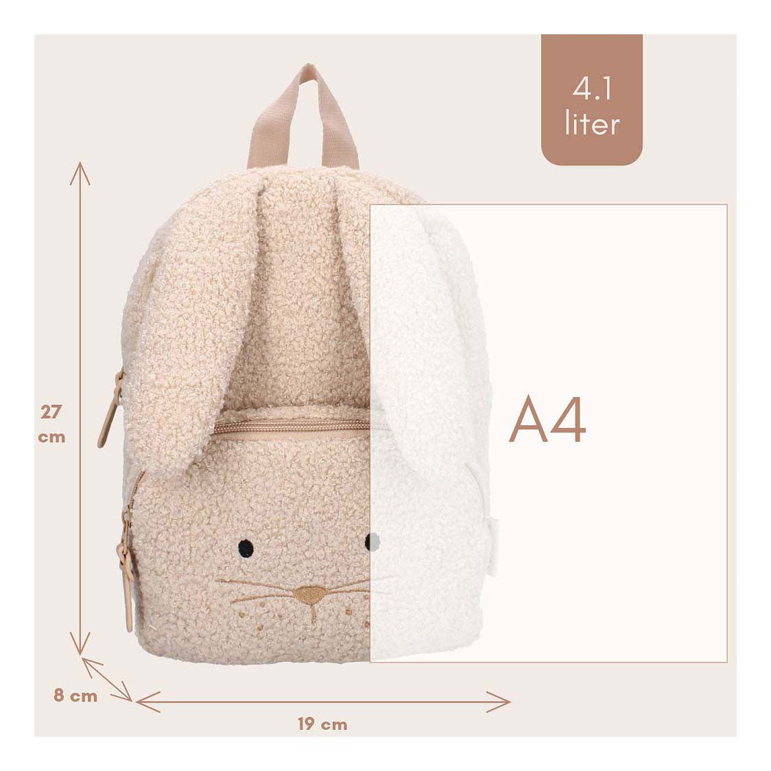 Kidzroom sac à dos pisa confort amis lapin