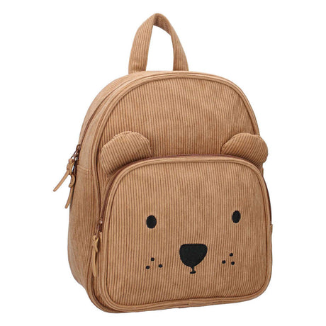Kidzroom sac à dos porto beary excité marron