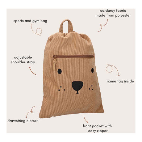 Kidzroom sac de sport prague ours excité
