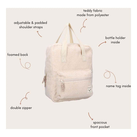 Kidzroom sac à dos berlin doux murmures beige